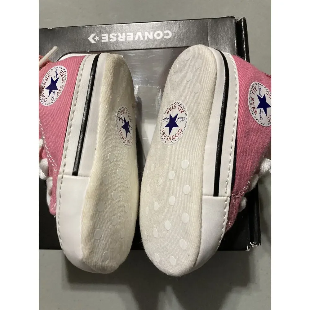 Converse All Star Chuck Taylor Baby Girl Toddler Infant Pink Shoes~size‎ 1 Low